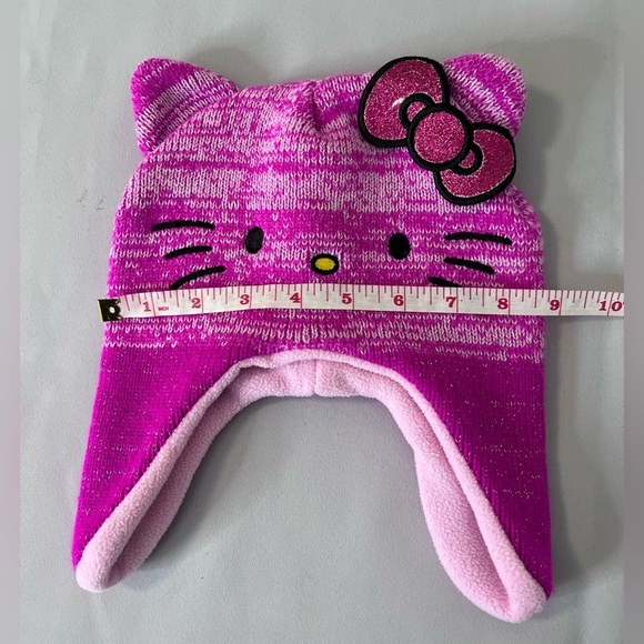 Hello Kitty Mittens Hat Girls Pink Cat Hat/cap - Picture 6 of 11